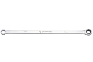 Quatros Klucz oczkowy bardzo długi z grzechotką 90 zębów 13mm 346mm QS50465A-13
