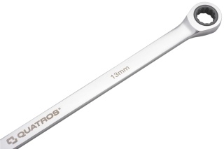 Quatros Klucz oczkowy bardzo długi z grzechotką 90 zębów 13mm 346mm QS50465A-13