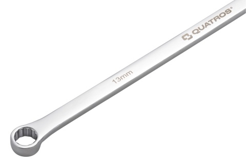 Quatros Klucz oczkowy bardzo długi z grzechotką 90 zębów 13mm 346mm QS50465A-13