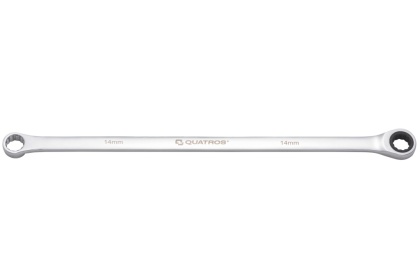 Quatros Klucz oczkowy bardzo długi z grzechotką 90 zębów 14mm 374mm QS50465A-14