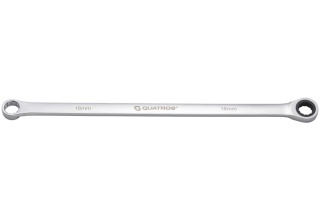 Quatros Klucz oczkowy bardzo długi z grzechotką 90 zębów 16mm 390mm QS50465A-16
