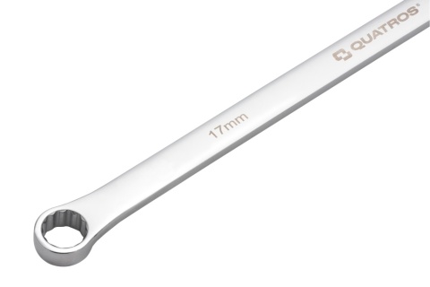 Quatros Klucz oczkowy bardzo długi z grzechotką 90 zębów 17mm 407mm QS50465A-17