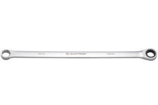 Quatros Klucz oczkowy bardzo długi z grzechotką 90 zębów 18mm 412mm QS50465A-18
