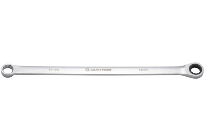 Quatros Klucz oczkowy bardzo długi z grzechotką 90 zębów 18mm 412mm QS50465A-18
