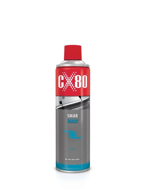 CX80 Biały smar w aerozolu do łączeń metalowych 500 ml 60220