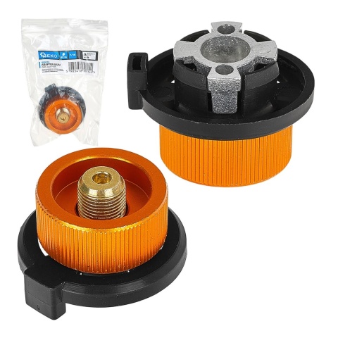 Geko Adapter gazowy do kartusza gwint 7/16 redukcja palnika kuchenki camping G20018