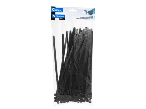 Geko Opaski zaciskowe trytki wielokrotnego użytku 7.5x250mm 100szt G17242