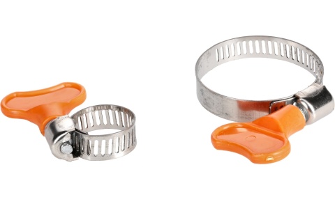 Waart Opaski zaciskowe ślimakowe z motylkiem 10-38mm 8szt. W31A408