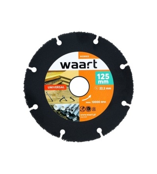 Waart Piła tarczowa 125 x 22.23 mm, nasyp z węglika spiekanego, do cięcia drewna z gwoździami W23H512