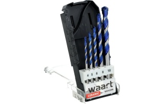 Waart Zestaw wierteł do ceramiki 4.0-10.0 mm, 5 szt. W21C185