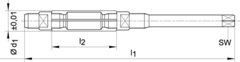 BECK Rozwiertak nastawny HSS, 18-21mm BECK