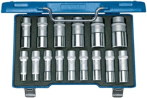 GEDORE Zestaw nasadek 1/2", 12-kątnych, 10-32mm, długich, 15-cz. GEDORE GEDORE Zestaw nasadek 1/2", 12-kątnych, 10-32mm, długich, 15-cz. GEDORE