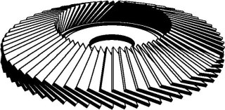 KLINGSPOR Sciernica listkowa talerzowa SMT624, wysklepiona 125mm K60 Klingspor