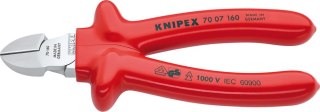 KNIPEX Szczypce tnące boczne, 180mm, izolowane zanurzeniowo, 70 07 180, KNIPEX