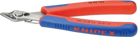 KNIPEX Szczypce tnące boczne dla elektroników, 140 mm, 78 03 140, KNIPEX