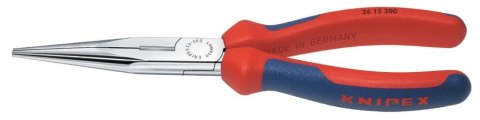 KNIPEX Szczypce tnące proste półokrągłe wydłużone „bociani dziób", 200 mm, 26 15 200, KNIPEX