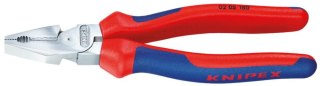 KNIPEX Szczypce uniwersalne (chromowane), o zwiększonym przełożeniu, 180mm, 02 05 180 KNIPEX