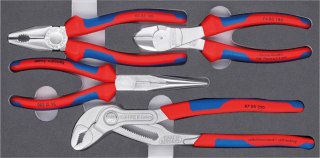 KNIPEX Zestaw szczypiec w piankowej wkładce, 4-cz. 00 20 01 V17, KNIPEX