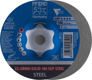 PFERD Sciernica tarcz.CC-GRIND Solid SGP STEEL 180mm PFERD