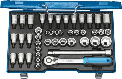 GEDORE Zestaw nasadek 1/2", 6-kątnych, 42-cz. ITX19INU-20, GEDORE