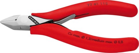 KNIPEX Szczypce tnące boczne dla elektroników, 115mm, 77 41 115, KNIPEX