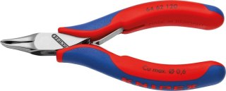 KNIPEX Szczypce tnące czołowe kątowe dla elektroników, 120 mm, 64 62 120, KNIPEX