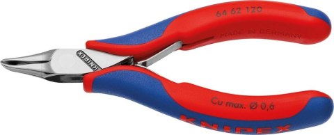 KNIPEX Szczypce tnące czołowe kątowe dla elektroników, 120 mm, 64 62 120, KNIPEX