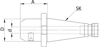 GÜHRING Rozwiertak DIN343 HSS, chwyt MK3 24,70mm GÜHRING