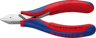 KNIPEX Szczypce tnące boczne dla elektroników, 115mm, wierzchołek z małym skosem,77 32 115, KNIPEX