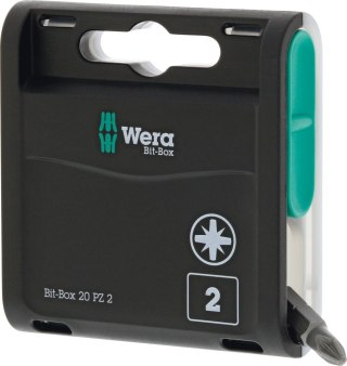 Wera Opakowanie bitow Bit-Box 20H 20 sztuk PZ2x25mm Wera