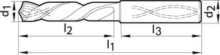 GÜHRING Wiertlo Ratio TiALN, chwyt 6537 HA 5xD, chlodzenie wewn.,7,94mm pelnoweglikowe GÜHRING