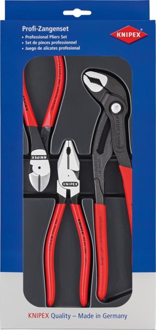 KNIPEX Zestaw szczypiec ze zwiększonym przełożeniem, 3-cz. 00 20 10, KNIPEX