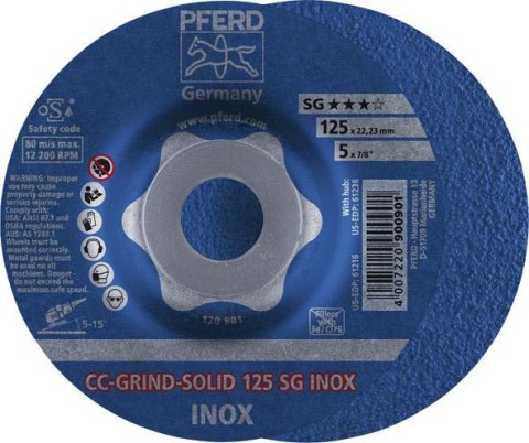 PFERD Sciernica tarcz.CC-GRIND Solid INOX 125mm PFERD