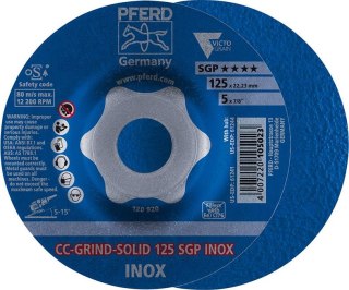 PFERD Sciernica tarcz.CC-GRIND Solid SGP INOX 125mm PFERD