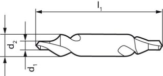 GÜHRING Nawiertak HSS z promieniem do nakiełków 10mm GÜHRING