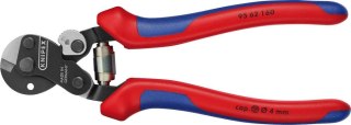 KNIPEX Nożyce do lin stalowych o dużej wytrzymałości, 160 mm, Fi 4 mm, 95 62 160, KNIPEX