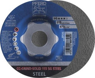 PFERD Sciernica tarcz.CC-GRIND Solid SG STEEL 115mm PFERD