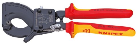 KNIPEX Nożyce zapadkowe do cięcia przewodów (kabli) VDE 280mm 95 36 280 KNIPEX