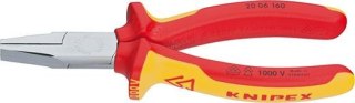 KNIPEX Szczypce płaskie 160mm, VDE, 20 06 160, KNIPEX