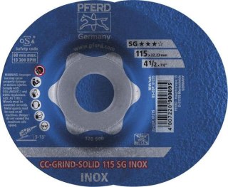 PFERD Sciernica tarcz.CC-GRIND Solid SG INOX 115mm PFERD