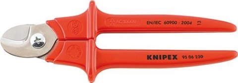 KNIPEX Nożyce do cięcia kabli, VDE, 230mm, 95 06 230, KNIPEX