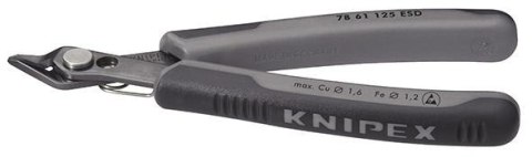 KNIPEX Szczypce tnące boczne dla elektroników, 125 mm, 78 61 125 ESD, KNIPEX