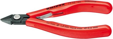 KNIPEX Szczypce tnące boczne dla elektroników, 125 mm, ze skosem, 75 02 125, KNIPEX