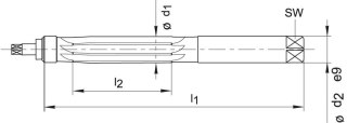 BECK Rozwiertak reczny DIN859 HSS, 5,0mm BECK