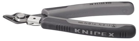 KNIPEX Szczypce tnące boczne dla elektroników, 125 mm, 78 71 125 ESD, KNIPEX