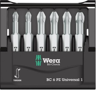 Wera Zestaw bitow Bit-Check 6 PZ Universal 1 Wera