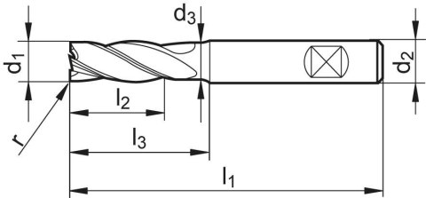 GÜHRING Wiertlo krete DIN338GU HSSE TiN, typ GU 3,80mm GÜHRING