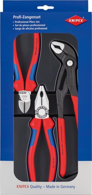 KNIPEX Zestaw szczypiec dla profesjonalistów, 3-cz. 00 20 09 V01, KNIPEX