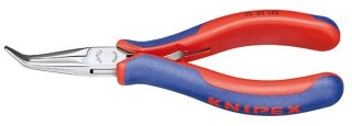 KNIPEX Szczypce chwytające płasko-okrągłe dla elektroników, 145mm, wygięte 45°, 35 82 145, KNIPEX