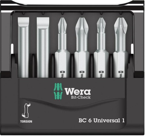 Wera Zestaw bitów Bit-Check 6 Universal 1 Wera